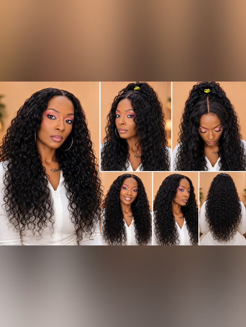 Indian Curly Human Hair Wig